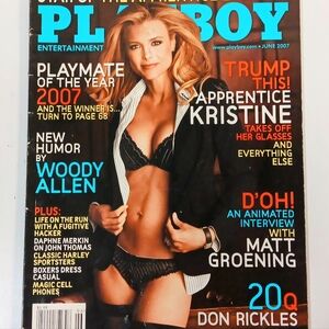 Playboy June 2007 Kristine Lefebvre Nude Cover Sara Jean Underwood Free Shipping